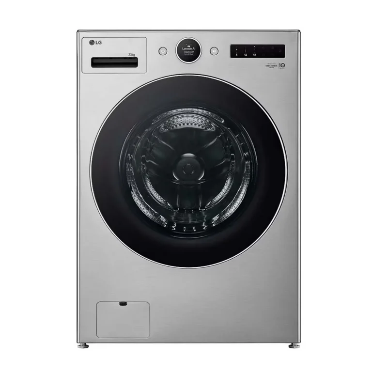 Lavadora LG 23kg - TurboWash360 AI DD con vapor – Silver - WM23VFXS6