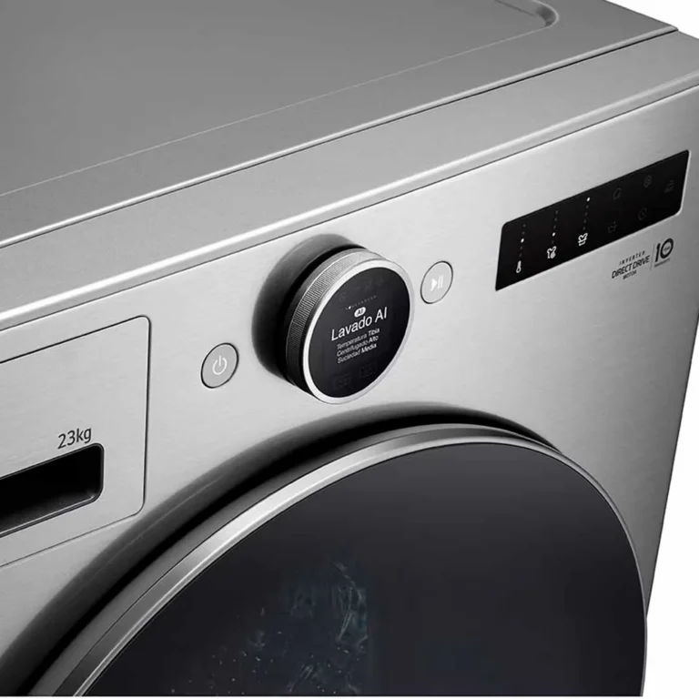 Lavadora LG 23kg - TurboWash360 AI DD con vapor – Silver - WM23VFXS6 – imagen 4