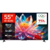 Televisor TCL 55” - QLED 4K HDR 10+ Dolby Vision & Atmos Smart Fire TV - 55T6C