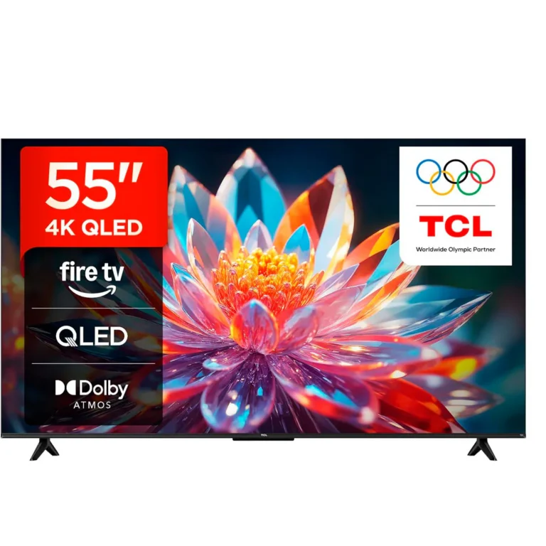 Televisor TCL 55” - QLED 4K HDR 10+ Dolby Vision & Atmos Smart Fire TV - 55T6C